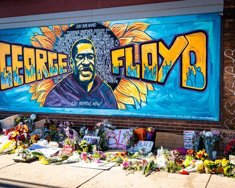 George Floyd mural