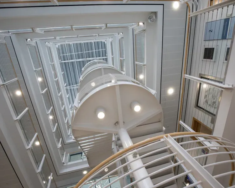 Life sciences building stairs