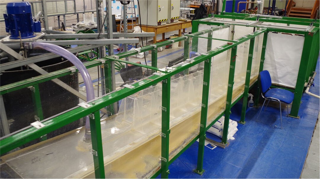 Channel basin equipment in lab