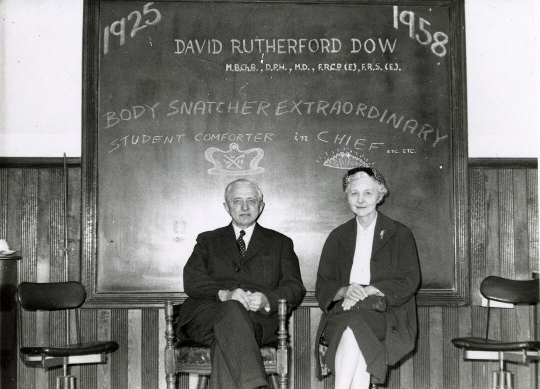 Black an white photo of Professor David Dow from 1912-1958