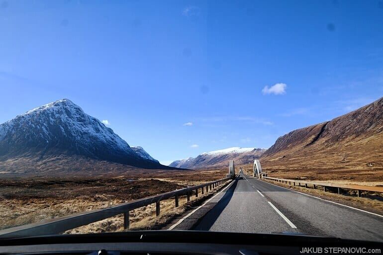 road winding through mountains