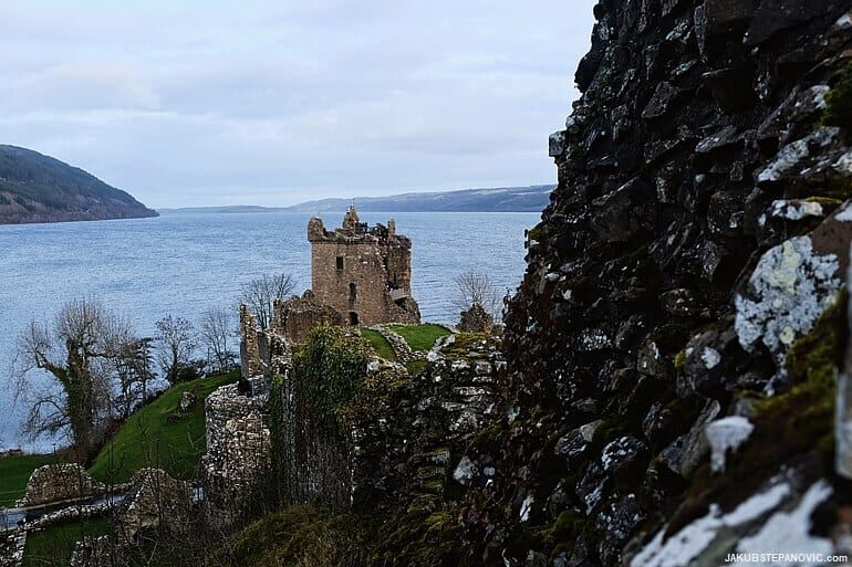 ruined castle near loch