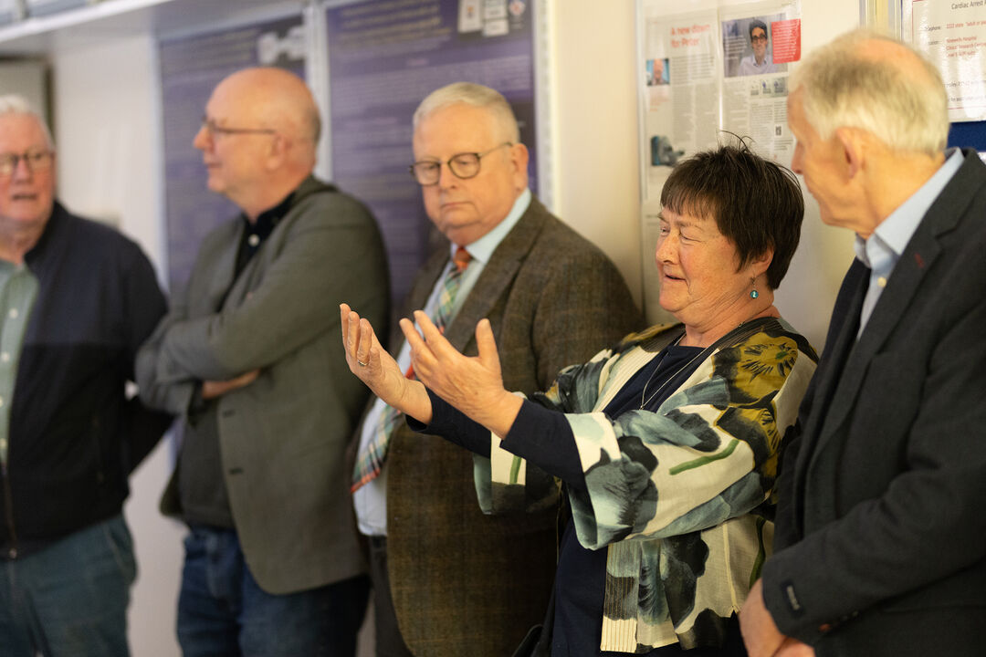 Patients talking to Trustees about their experiences of the procedure