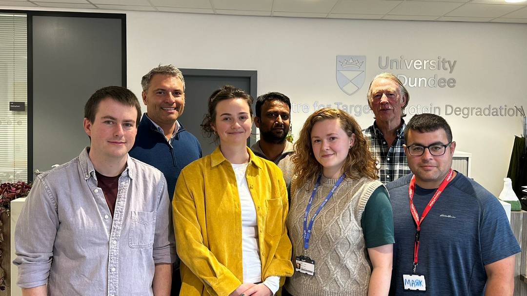 The Dundee team who worked on the new research